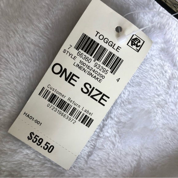 Alfani Mini Toggle Crossbody, Linen-snake, NWT - Picture 10 of 10